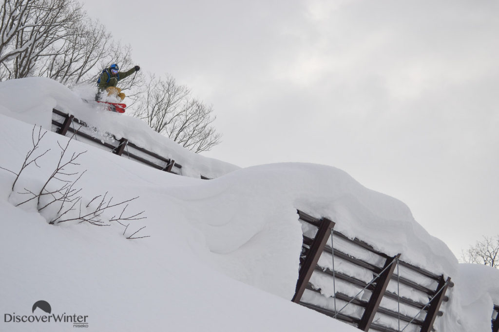 Jackson Sloss sending it off the avalanche barriers Jackson Sloss sending it off the avalanche barriers